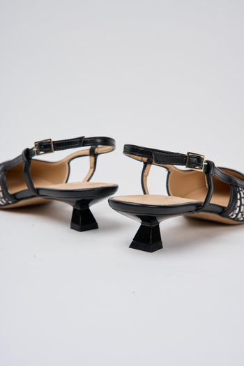 Slingback Nero+nero Donna - 5
