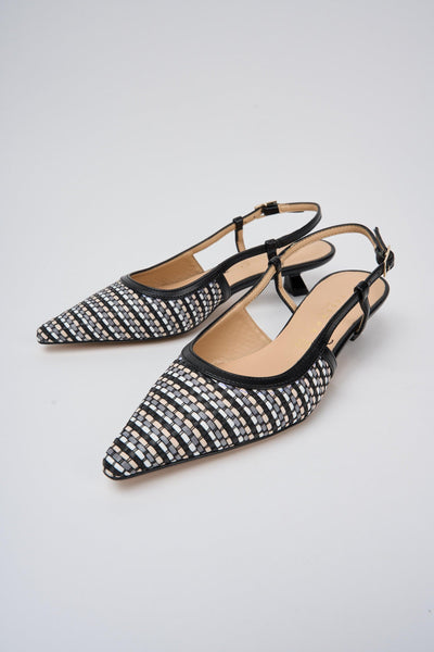 Slingback Nero+nero Donna