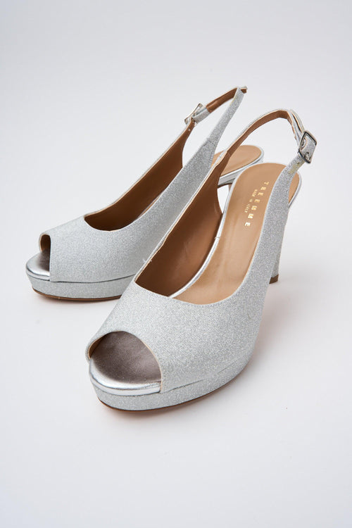 Slingback Argento Donna