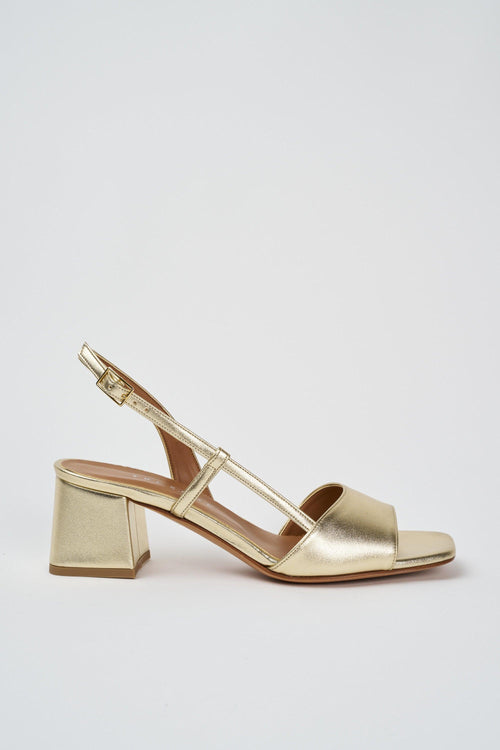 Sandalo Platino Metal Donna