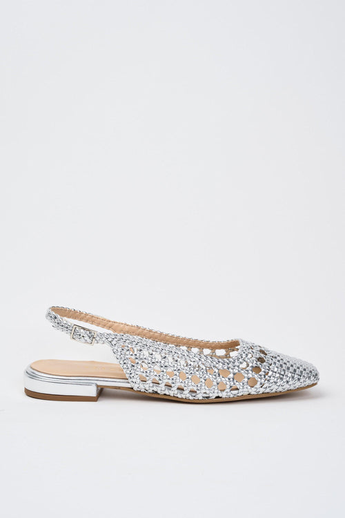 Slingback Argento Donna