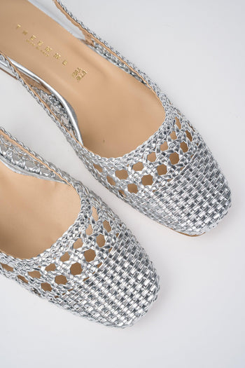 Slingback Argento Donna - 3