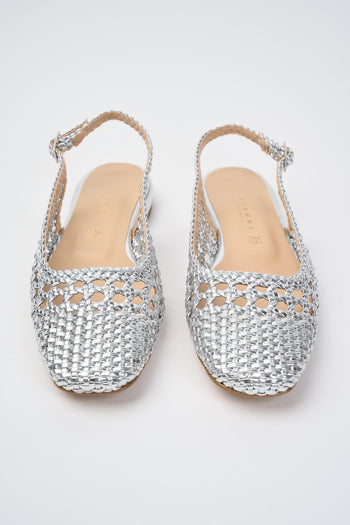 Slingback Argento Donna - 4