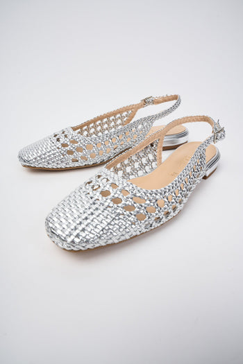 Slingback Argento Donna - 5