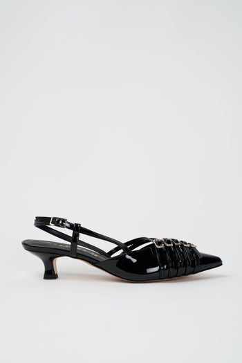 Slingback Nero Donna - 3