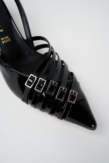 Slingback Nero Donna - 5