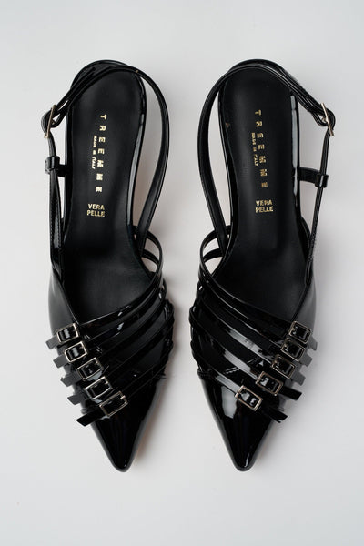 Slingback Nero Donna