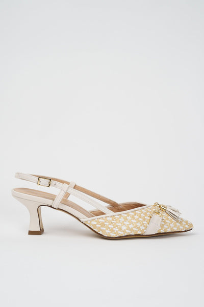 Slingback Etiope Bianco Donna