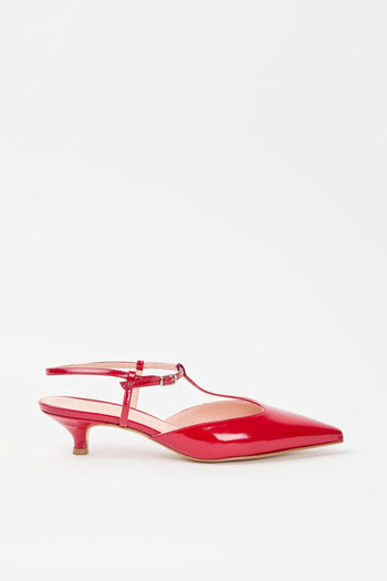 Slingback Rosso Fuoco Donna - 2