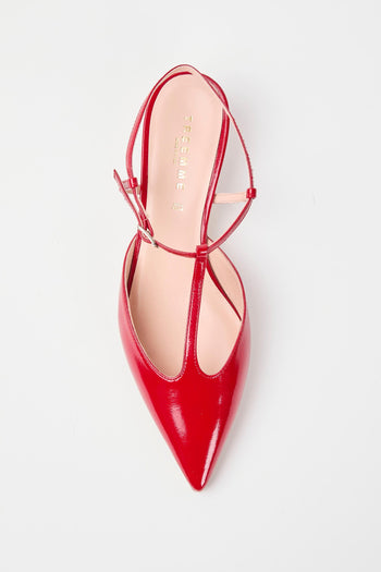 Slingback Rosso Fuoco Donna - 3