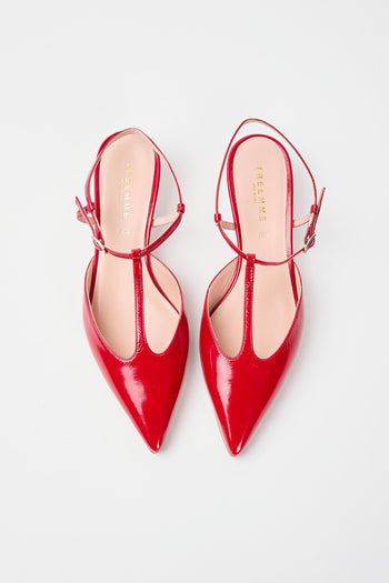Slingback Rosso Fuoco Donna - 4