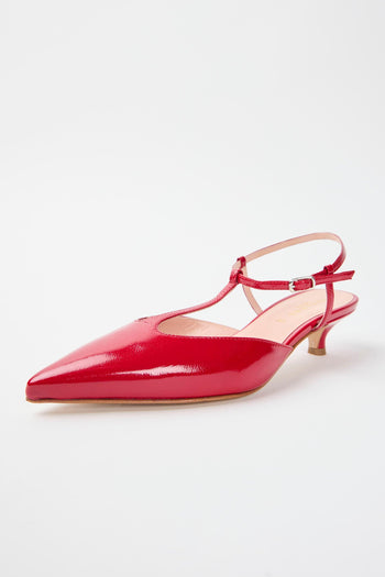 Slingback Rosso Fuoco Donna - 5