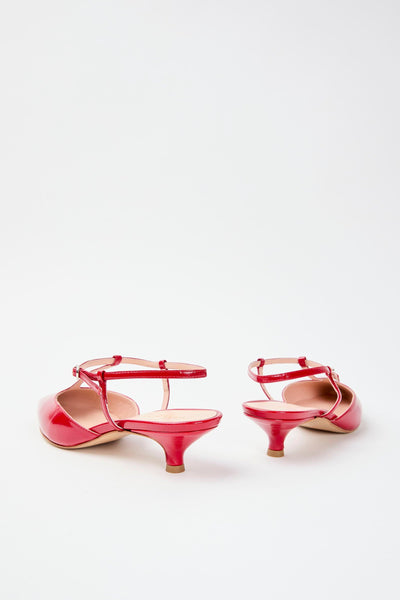 Slingback Rosso Fuoco Donna