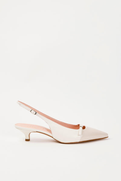 Slingback Milk+off White Donna