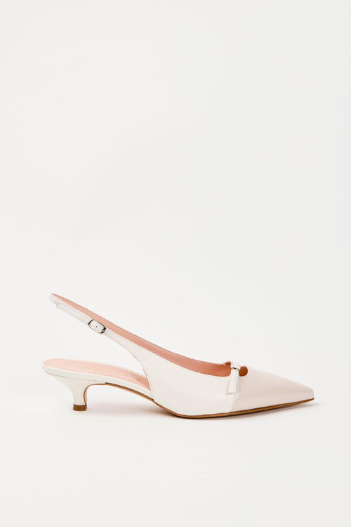 Slingback Milk+off White Donna