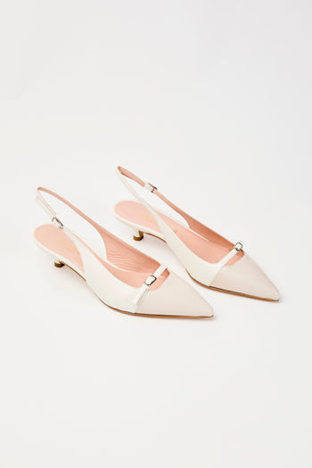 Slingback Milk+off White Donna - 2
