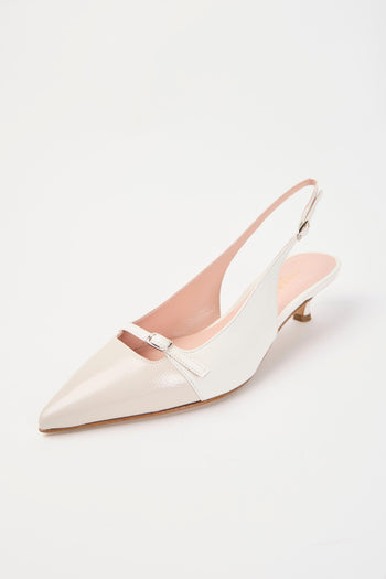 Slingback Milk+off White Donna - 4