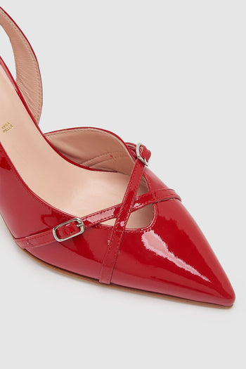 Slingback Rosso Donna - 3
