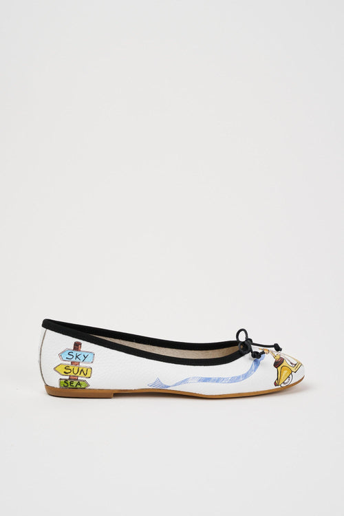 Ballerina Bianco Artico Donna