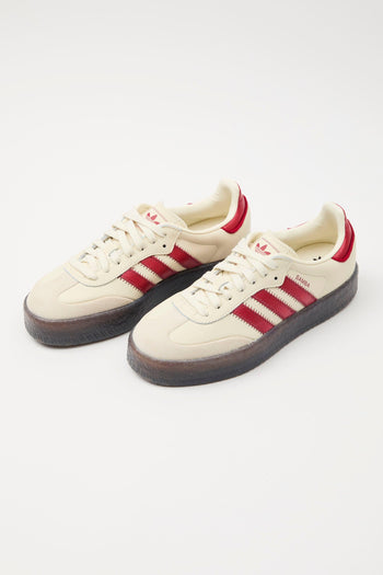 Sneaker Cream White/red Donna - 2