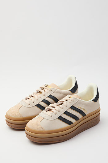 Sneaker Cream White/black/sand Donna - 2