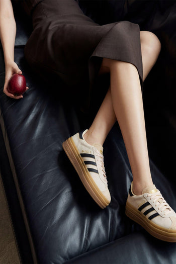 Sneaker Cream White/black/sand Donna - 9