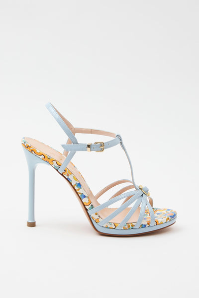 Sandalo Celeste/capri Donna