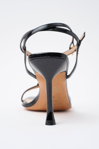 Sandalo Nero/acc.platino Donna - 4