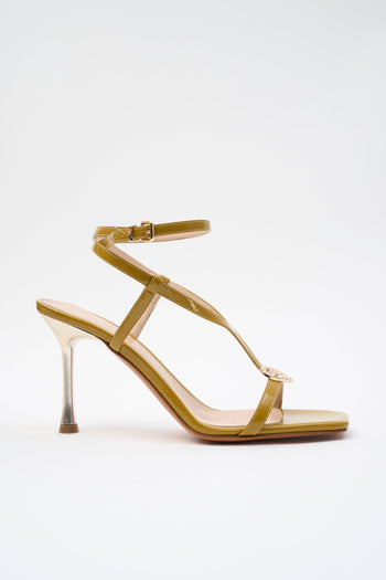 Sandalo Oliva/acc.platino Donna - 2