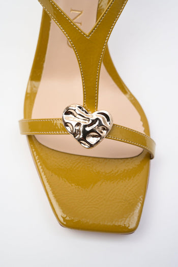 Sandalo Oliva/acc.platino Donna - 4