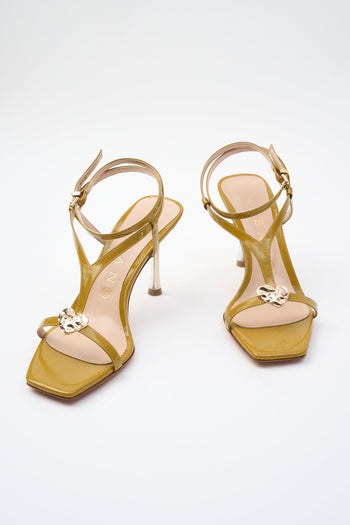 Sandalo Oliva/acc.platino Donna - 5