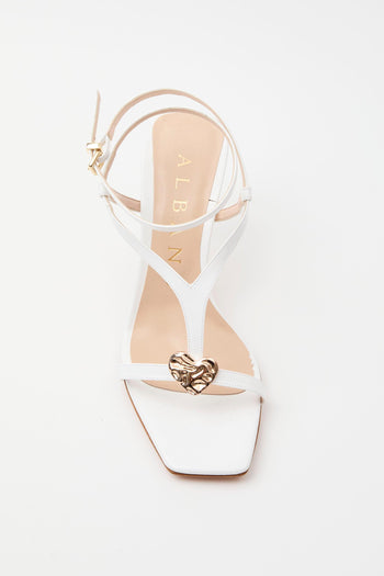 Sandalo Bianco/acc.platino Donna - 4