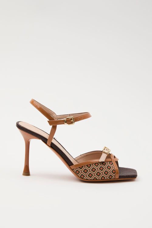 Sandalo Cuoio+multi Donna