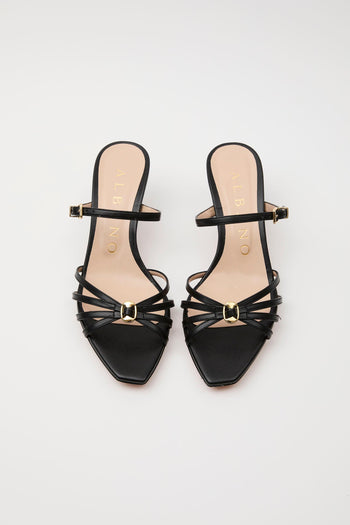 Sandalo Nero/acc.oro Donna - 3
