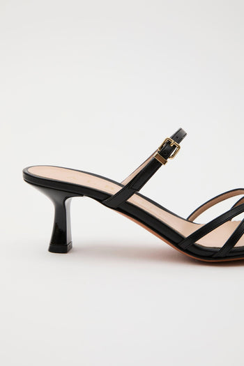 Sandalo Nero/acc.oro Donna - 4