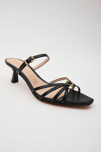 Sandalo Nero/acc.oro Donna - 5