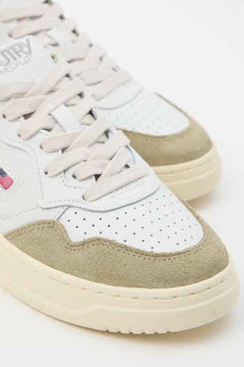 Sneaker White/gray Green Donna - 3