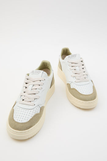 Sneaker White/gray Green Donna - 8