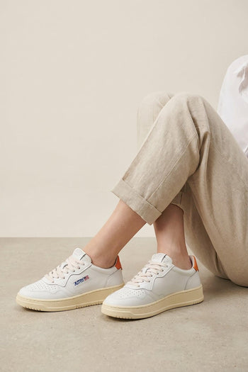 Sneaker White/orange Donna - 8