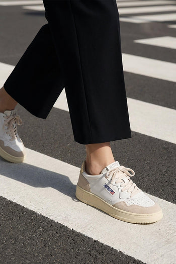 Sneaker White/gold Donna - 10