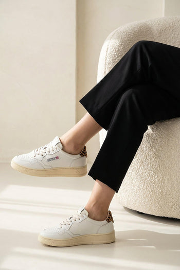 Sneaker White/leopard Donna - 8