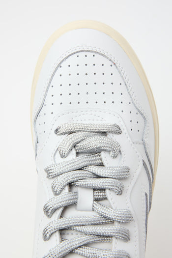 Sneaker White/silver Donna - 4