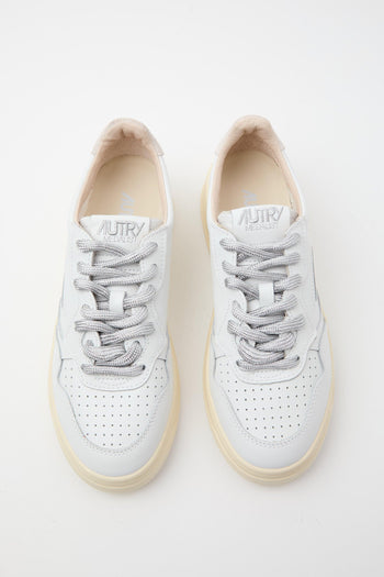 Sneaker White/silver Donna - 9