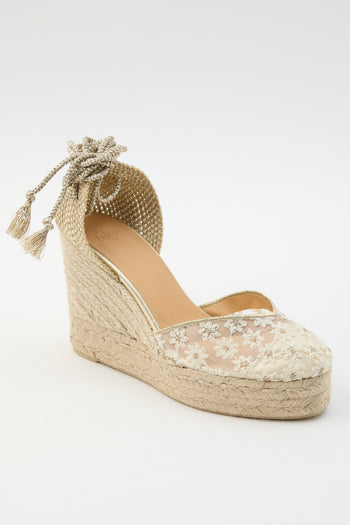 Zeppa Blanco/oro Donna - 2