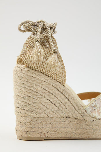 Zeppa Blanco/oro Donna - 3
