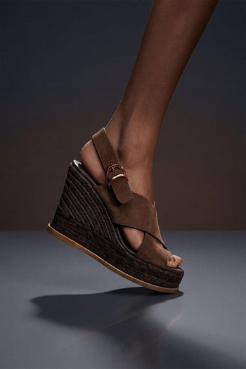 Zeppa Marron Choc. Donna - 7