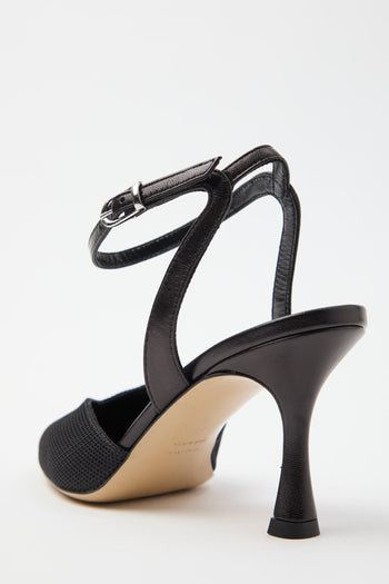 Slingback Nero Donna - 5