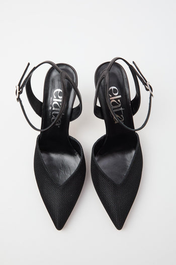 Slingback Nero Donna - 8