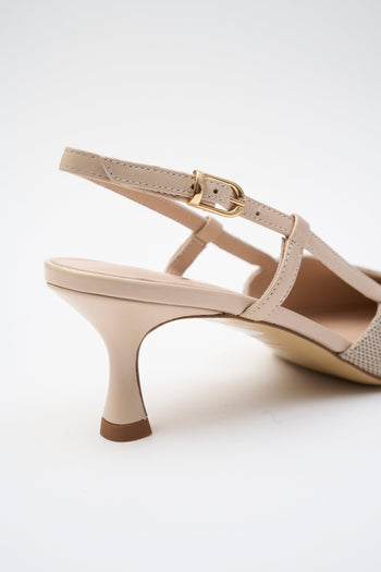 Slingback Beige Donna - 5