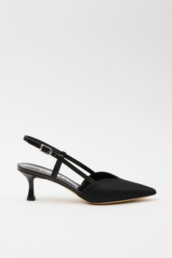 Slingback Nero Donna - 6